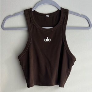 Alo Yoga Aspire Tank in Espresso